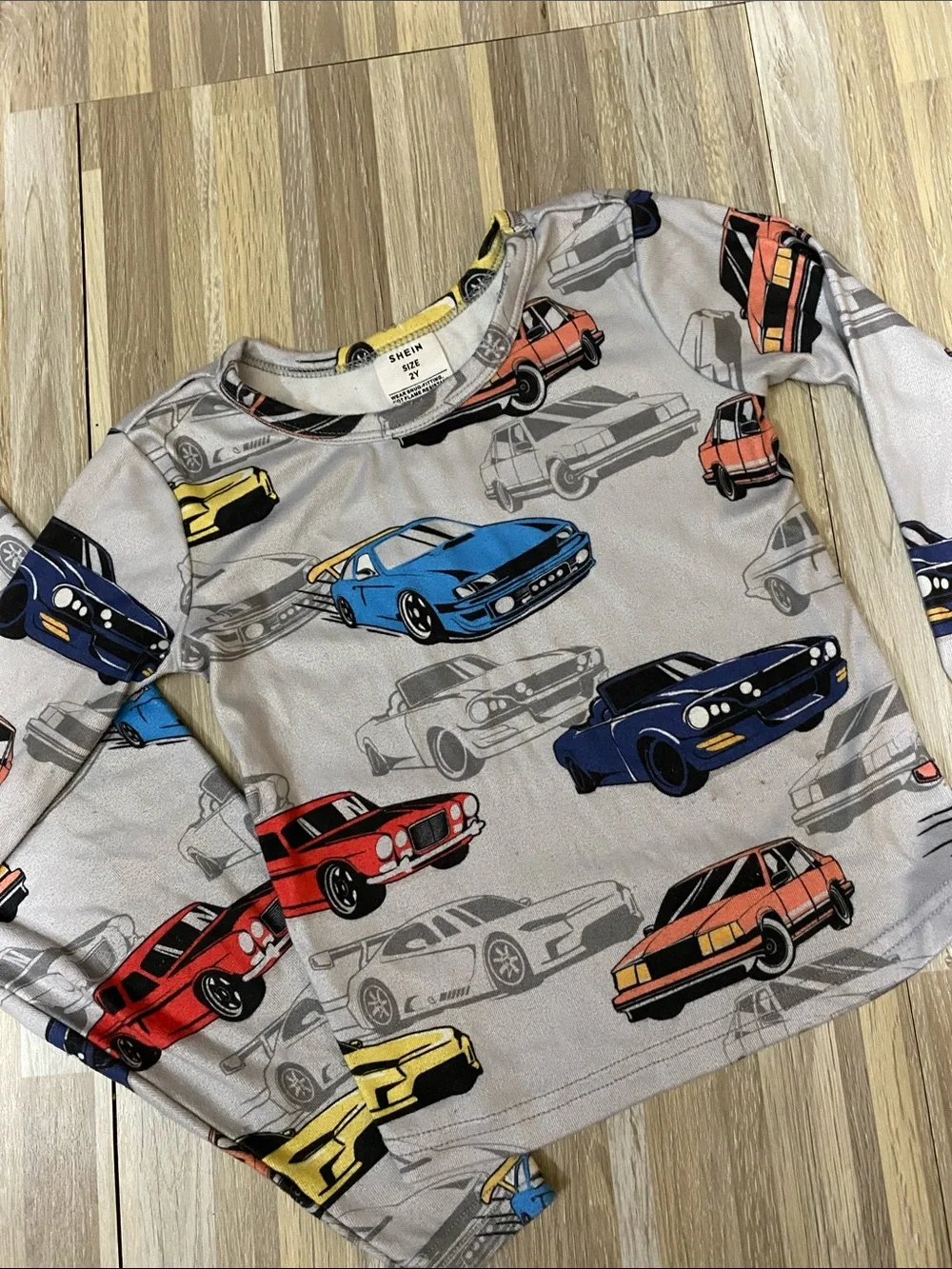 SHEIN Car Theme 2 piece pajama set size toddler boys 2T